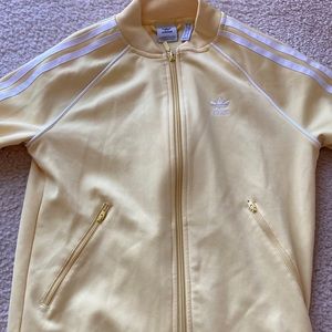 Adidas yellow track suit jacket